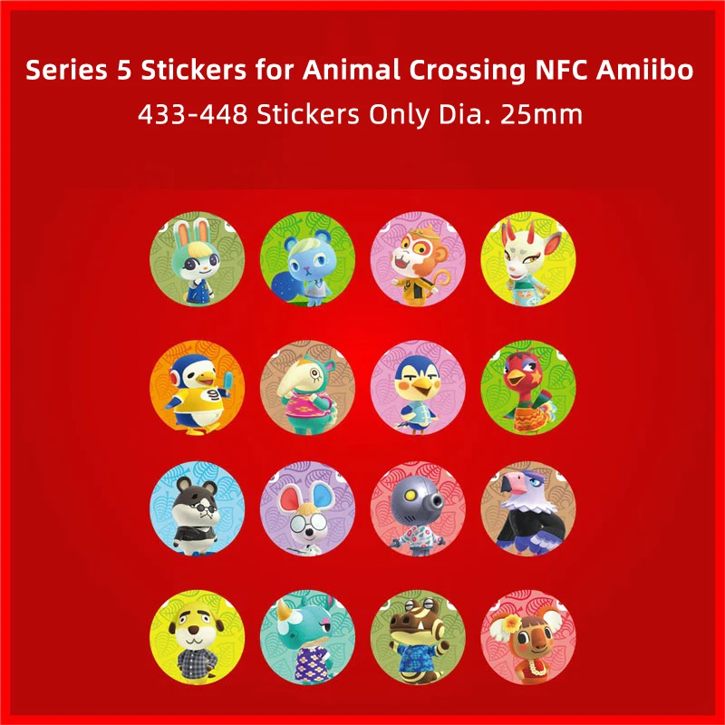 Серия 5 наклеек ярлык 48 шт. 16 для Amiibo | Безопасность и защита