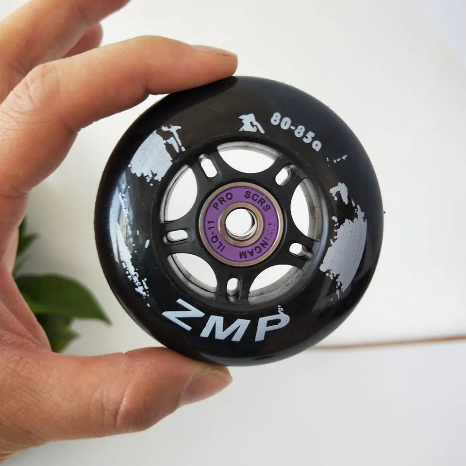 Японские роликовые колеса 4 шт./лот 85A 80 мм ПУ шины встроенное скольжение Слалом