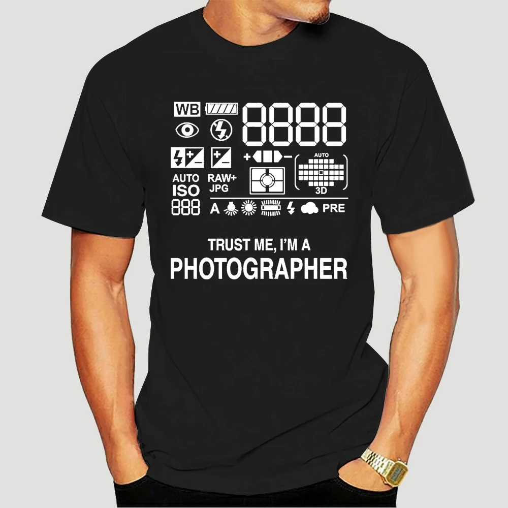 

Photographer Camera T Shirt Premium Cotton Photography Gift Present Funny 9177A