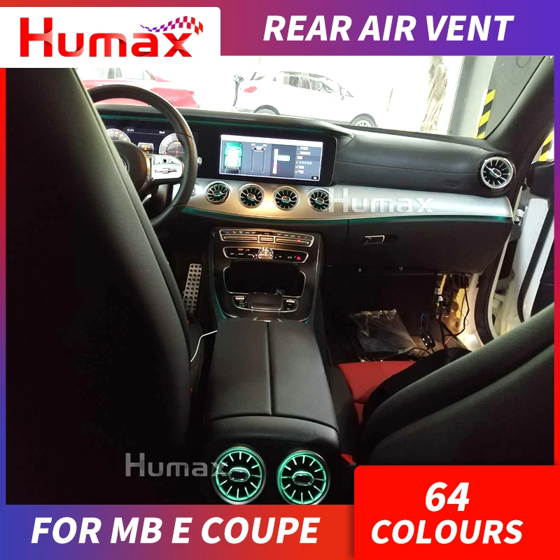 

Rear-seat LED turbine air vent For ben z E coupe year 2018+ LED air vent synchronized with ambient light