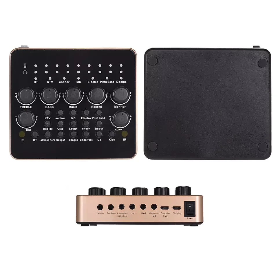 Английская версия звуковой карты V10 USB-зарядка подходит для большинства цифровых