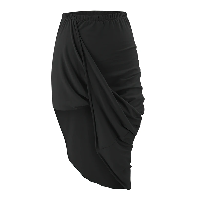 

Women's Summer Sexy Solid Color Asymmetrical Pleated Short Skirt