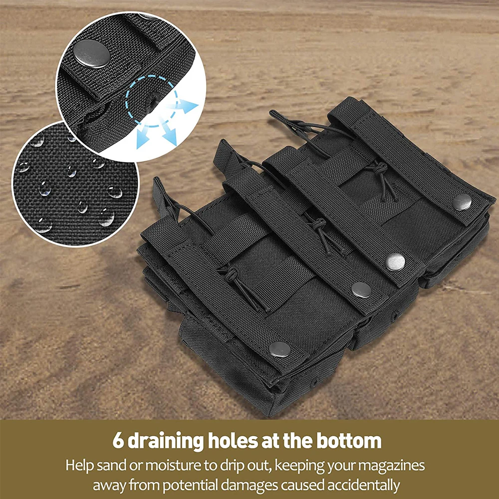 Тактическая Сумка для магазина Molle двухслойная Тройная Магнитная сумка