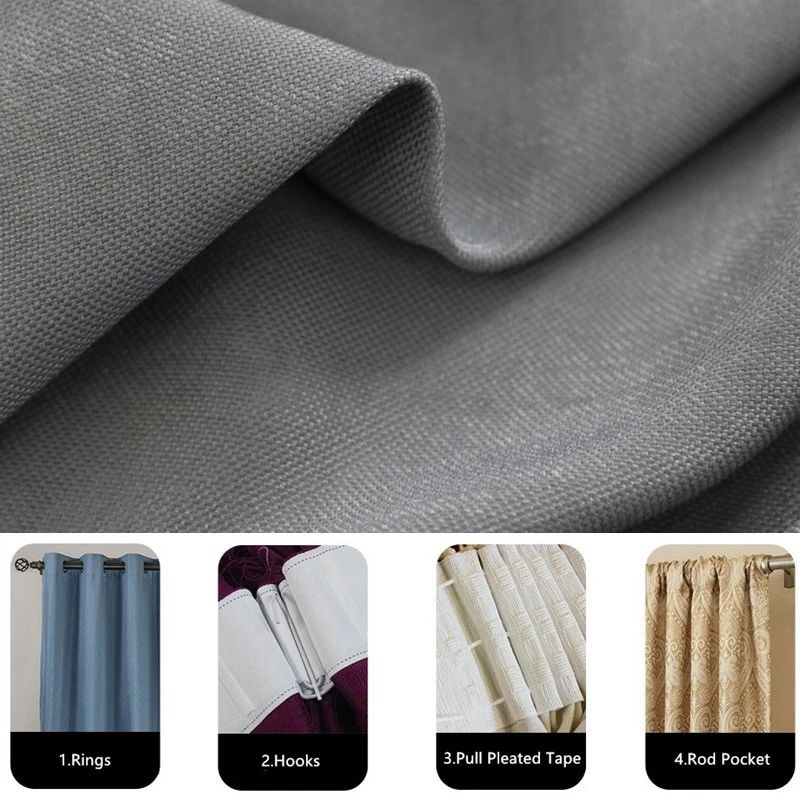 

Window Curtain Fabric Living Room Bedroom Shading Blackout Curtains For Rideaux Chambre Voilage Drapes