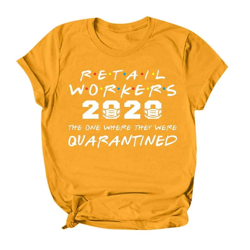 Футболка женская с коротким рукавом и забавным принтом букв | Женская одежда