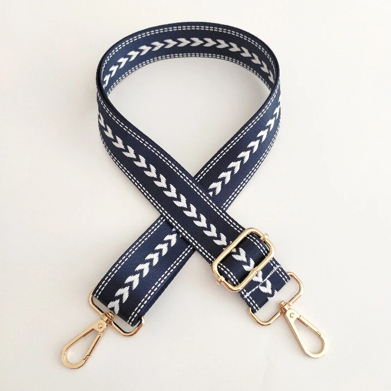 Shoulder Bag Strap Belt Women's Wide 3.8cm Adjustable DIY Crossbody Hanger Handbag Strap Luxury Rainbow Decorative Strap New