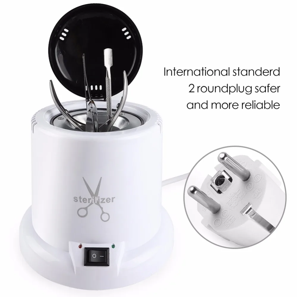 Sterilizer &amp Disinfection Box Set High Temperature For Steel Metal Nipper Tweezers Tools Glass Balls Nail Art Manicure | Красота и