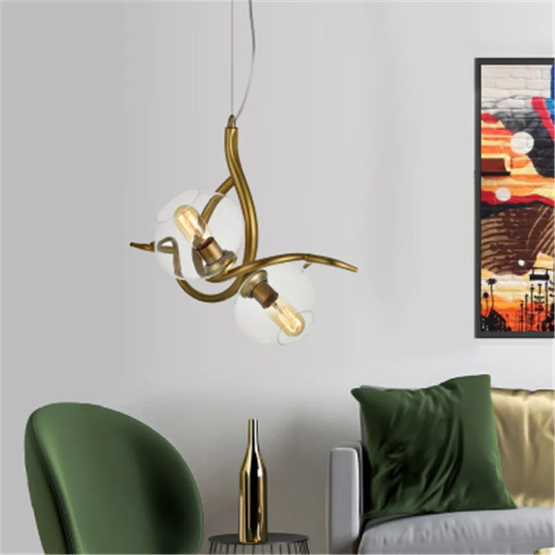 1/2/3 плафоны скандинавские Стекло пузырь люстра художественные рожки в виде