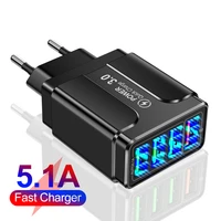 4 usb charger fast charge 3 0 4 0 chargers for iphone 12 pro max xiaomi redmi note 10 quick charger for iphone chargers