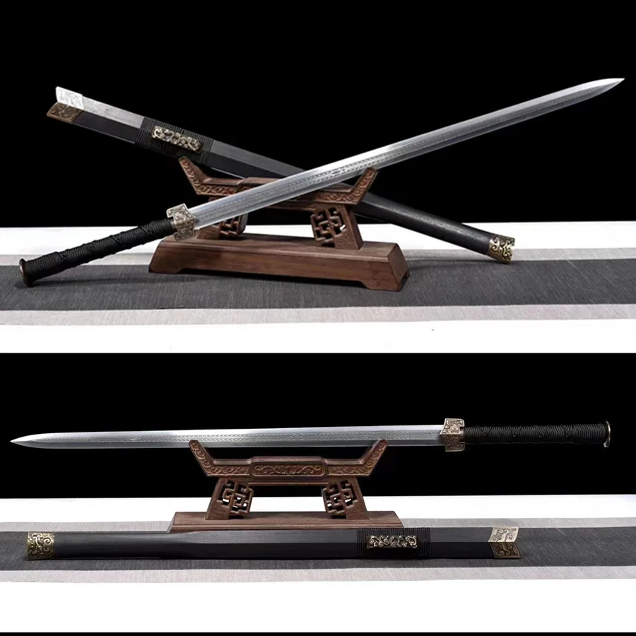 Замечательные мечи Хань Цзянь кунгфу острые Пружинные стальные лезвия полная