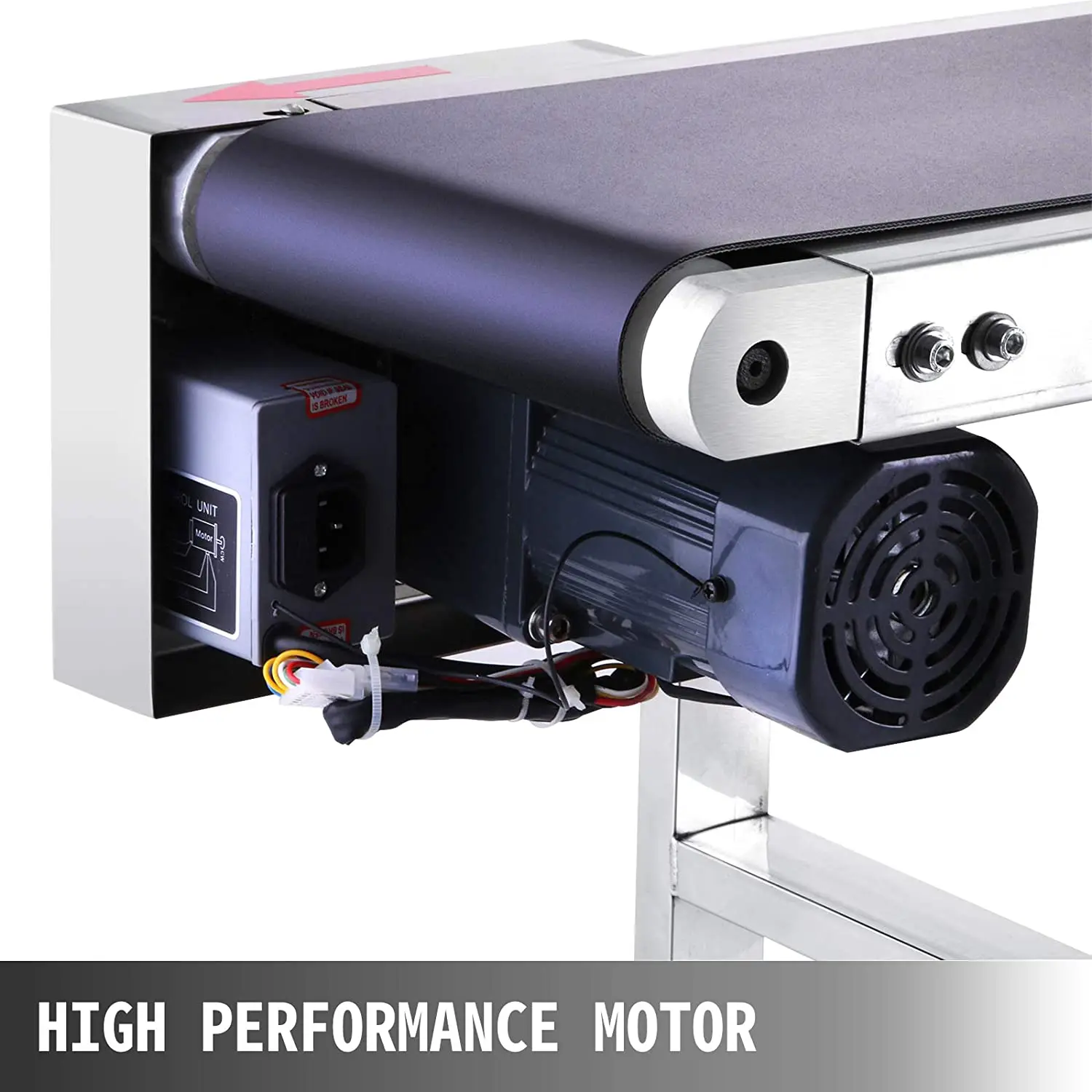 Ленточный Электрический конвейер из ПВХ одиночное ограждение 59x7 8 дюймов