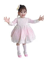 spanish pink princess dress lolita royal baby1 6years dress birthday girl flower girl dresses kids dresses for girls eid dress