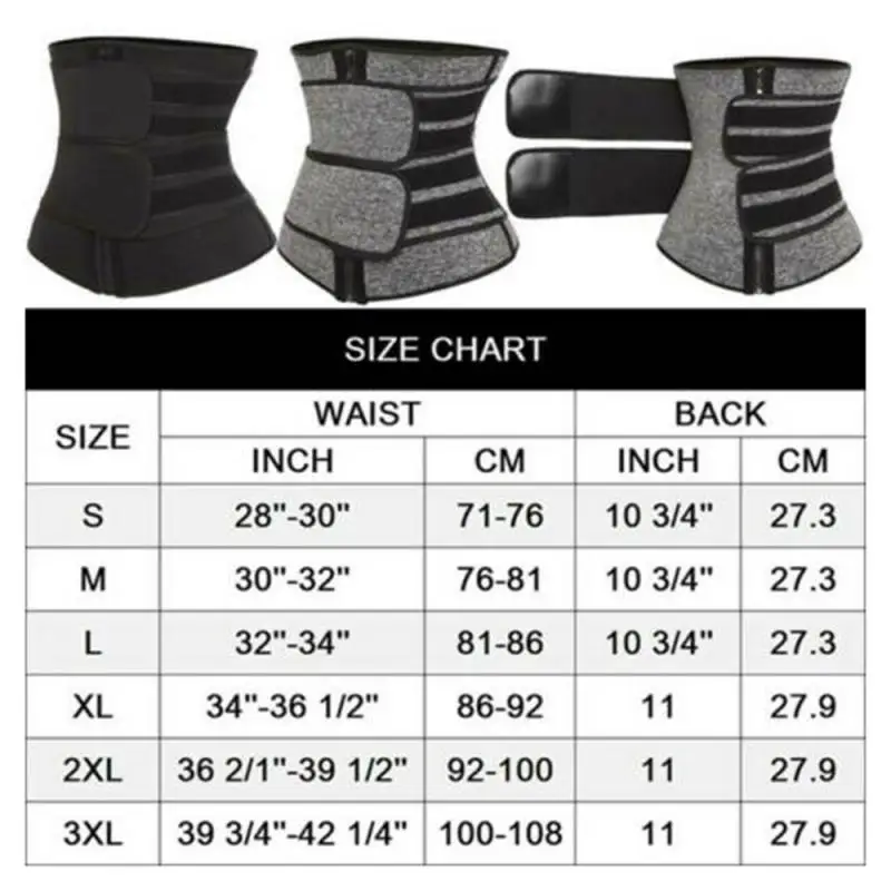 

Women Waist Trainer Hot Thermo Sweat Neoprene Belt Waist Cincher Body Shaper Tummy Control Slimming Underwear Girdle