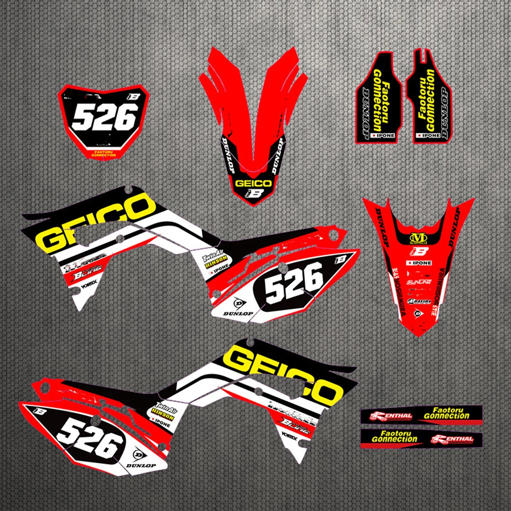 Наклейки для Honda CRF 250R CRF250R 2018 2019 2020 2021 CRF450R 2017 CRF450 | Автомобили и мотоциклы