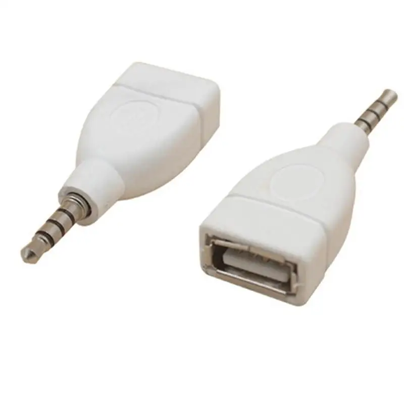 1 шт. Универсальный 3 5 мм штекер Aux аудио разъем к USB 2 0 конвертер автомобильный