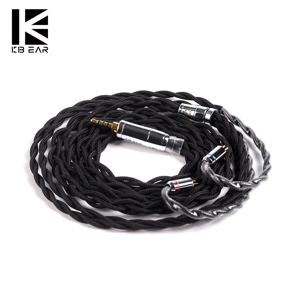 AK KBEAR 4 Core 5N UPOCC OCC Медь Литцендрат 3 5/2 5/4 мм MMCX/0 78mm/QDC 2Pin для ZSX C12 KXXS ZSN Pro BLON BL 03 05