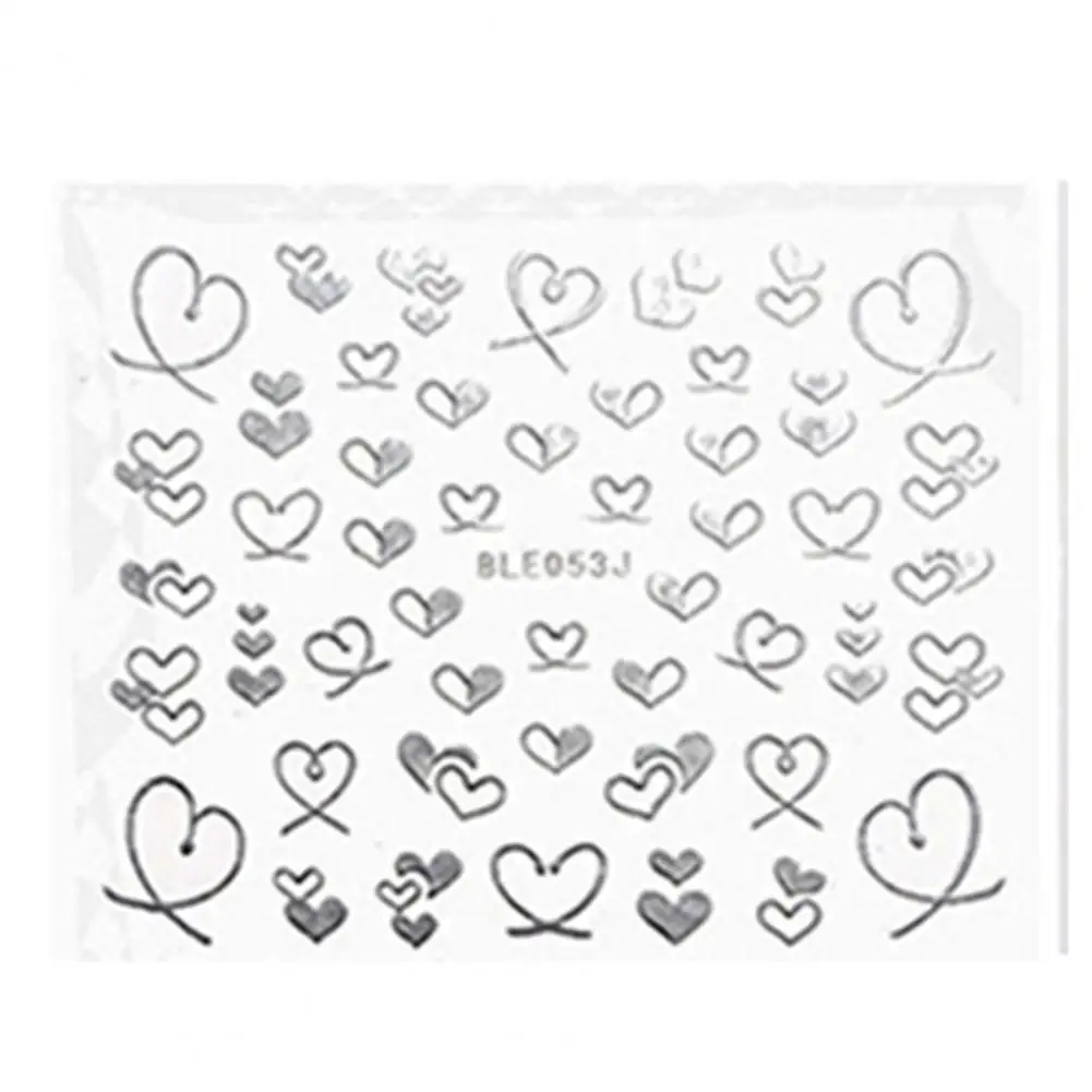

Fashion Heart Bowknot Nail Art Sticker Decal for DIY Manicure Decoration