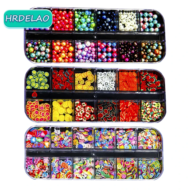 

12pcs DIY Fruit Sequins Slice Addition for Slimes Supplies Slide Charms Kits Polymer Clear Accessories Putty Clay Nail Art Gift