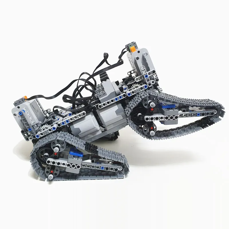 Гусеничный альпинистский автомобиль V6 MOC строительные блоки технология сделай
