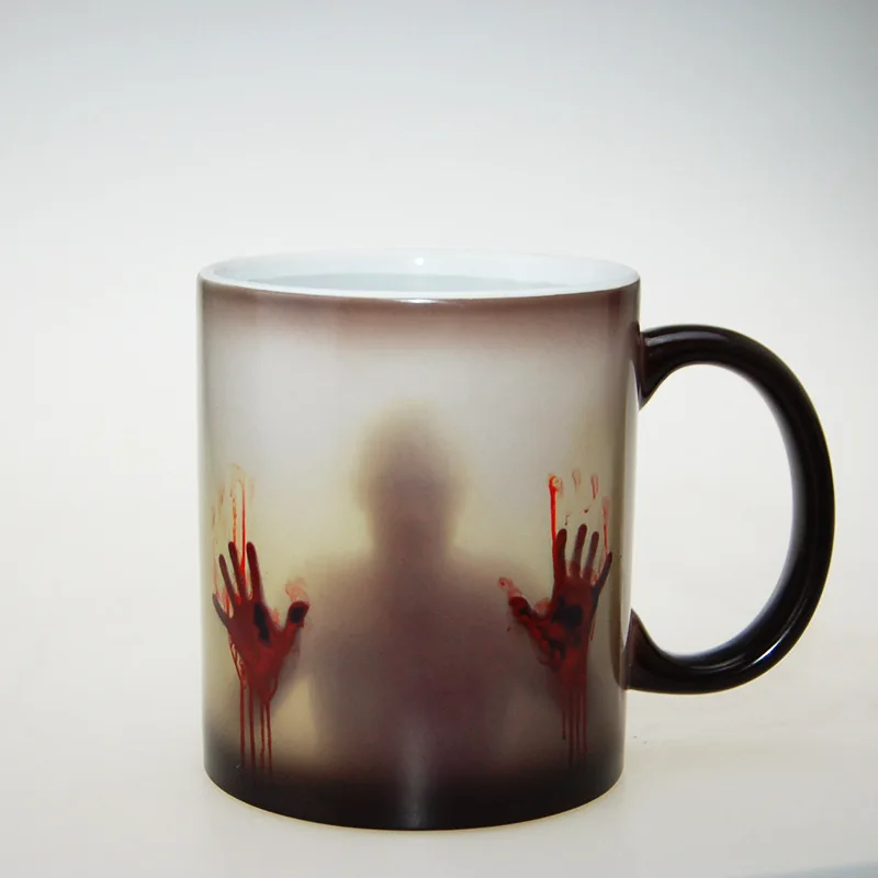 350 мл креативные личные Хэллоуин ужасные чашки-хамелеоны фарфоровые чашки с