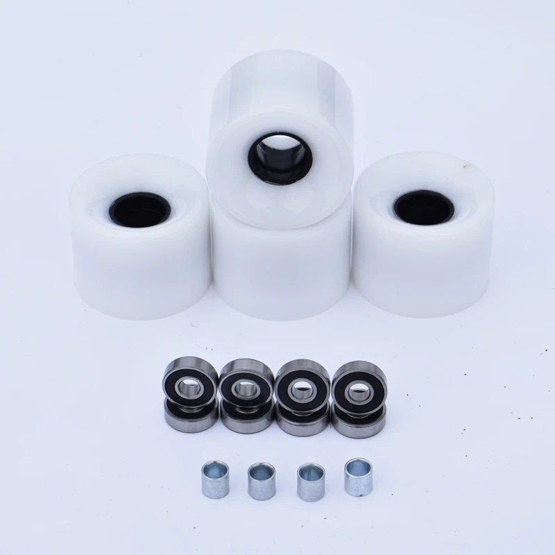 

2021New Arrival 4pcs 60x45mm Skateboard Wheels 78A Soft Fish Board PU Wearable Longboard Wheels With Bearing Set