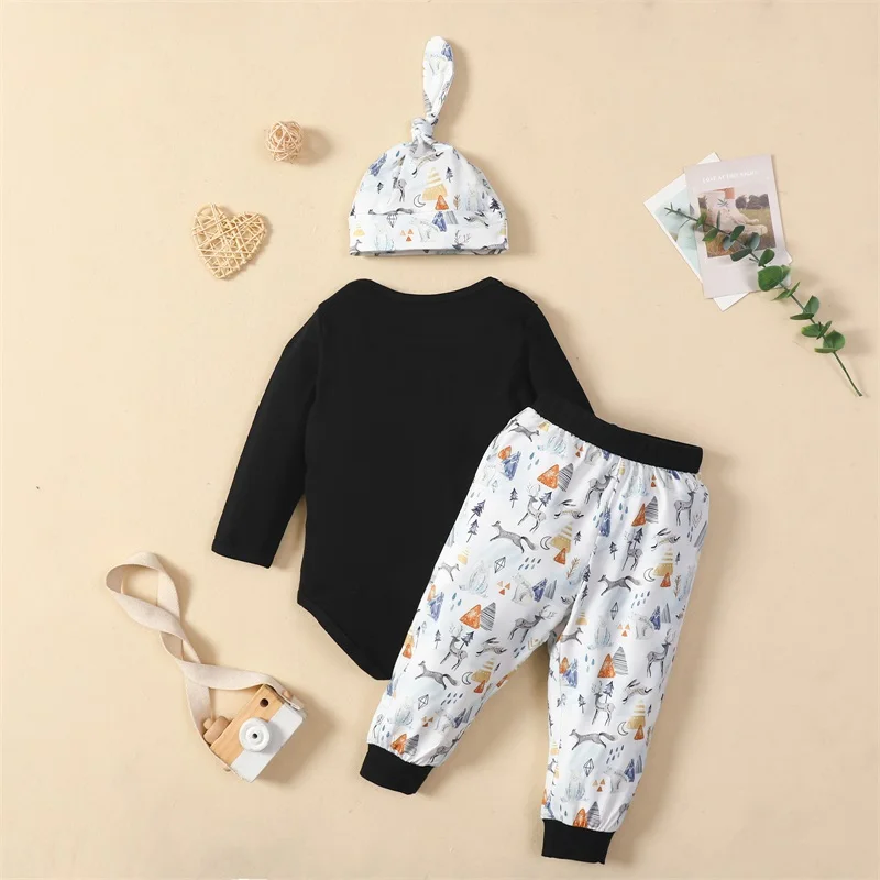 3 шт. детские штаны с длинным рукавом и круглым вырезом |