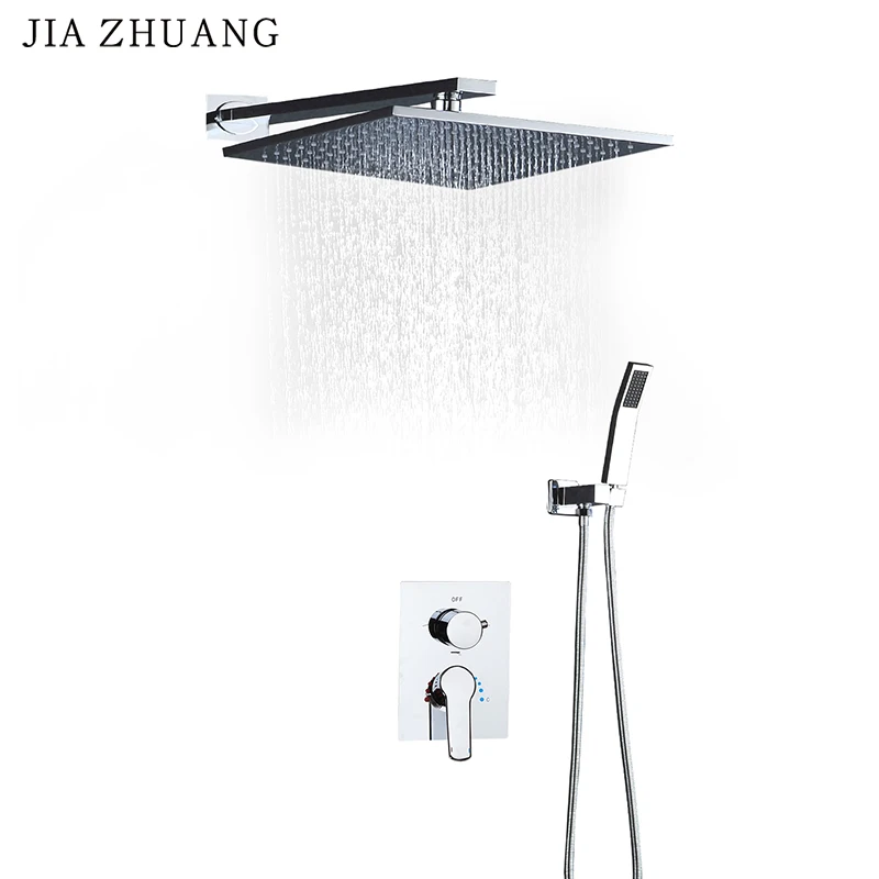 

China company produce American style brass chrome plated bathroom concealed bath shower fixture with embedded box shower kit