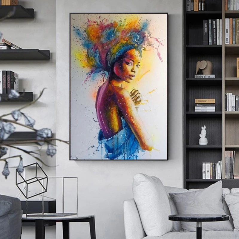 Граффити красочные художественные плакаты и принты холст картина настенная