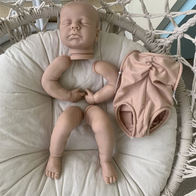 

Realistic Doll Kit 20 Inch Unpainted Unfinished Newborn Sleep Baby Lifelike Body