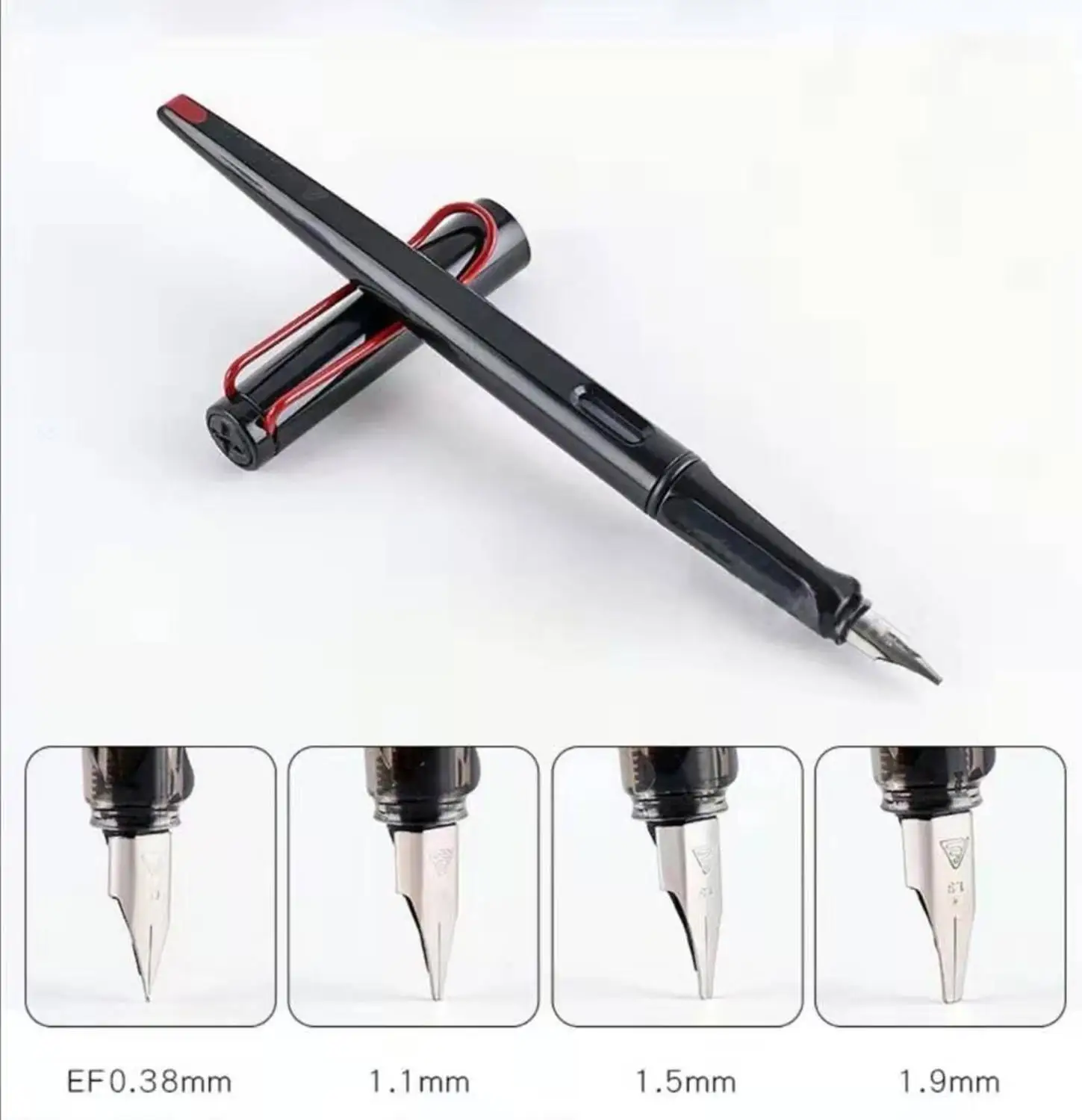 

Lanbitou Fountain Pen Art Calligraphy Ink Pen EF/F/M/1.1mm/1.5mm/1.9mm Nibs Business Office Practice Supplies Stationery Writing