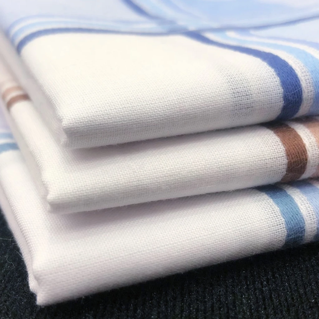 

12x Mens Plaid Handkerchiefs 100% Cotton Square Hankies Gift Set