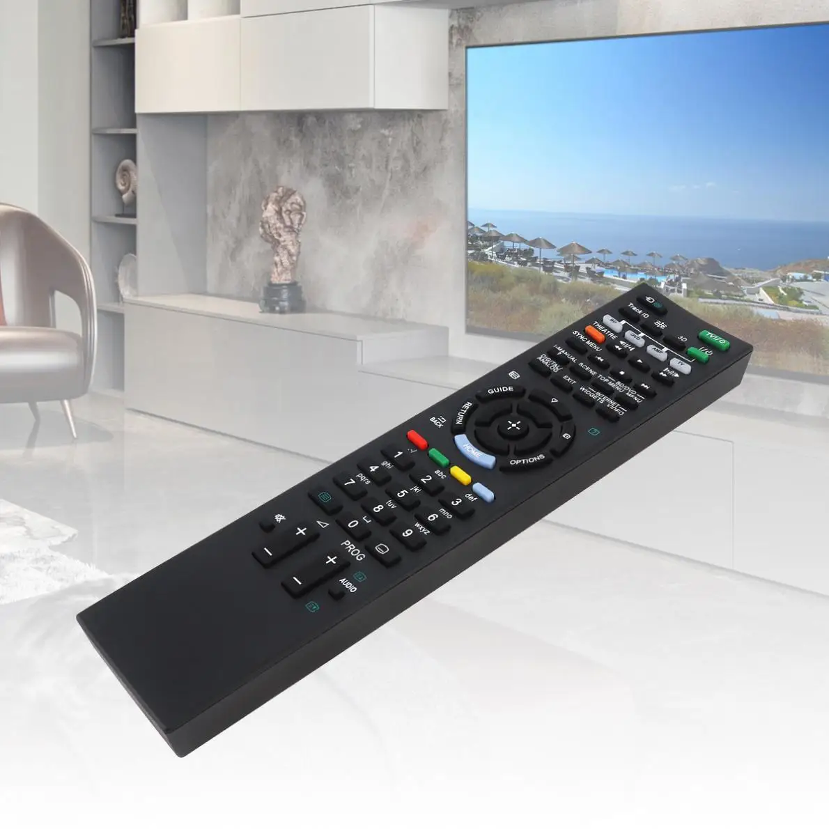 1 шт. черная Замена 433 МГц IR TV пульт дистанционного управления с 10 м длинной