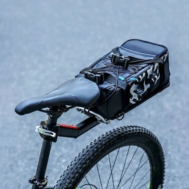

Bicycle Rear Rack, Bike Luggage Cargo Carrier, Quick Release Adjustable Cycling Seatpost Rack for Mountain Bike