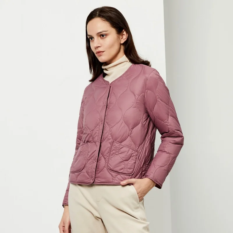 Женская одежда ранняя зима пуховое пальто обычная куртка 90% пуховик на утином