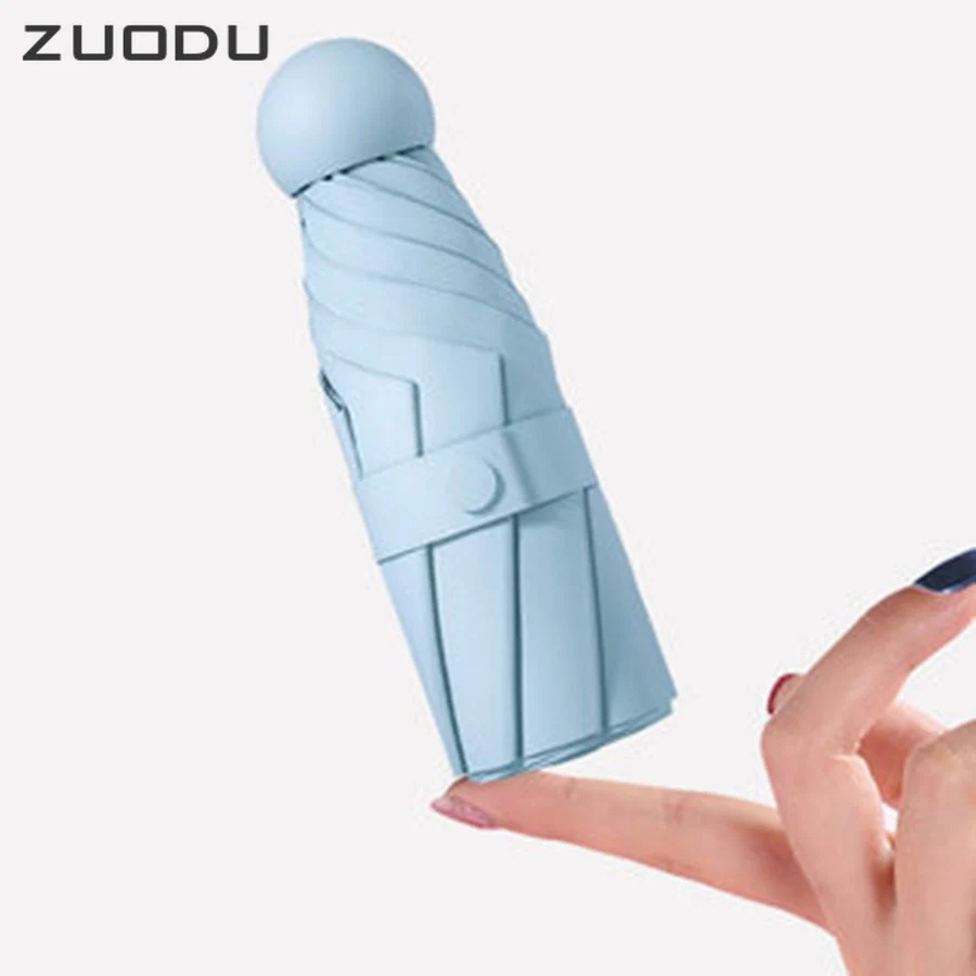 Мини зонт ZUODU женский компактный складной с защитой от УФ лучей|Зонтики| |