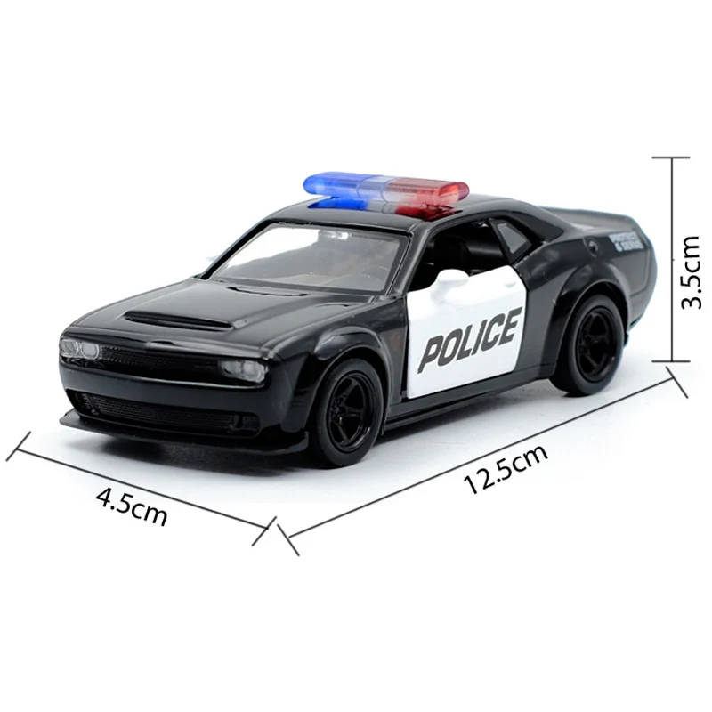 RMZ CITY 1:36 Challenger полицейский игрушечный автомобиль литой из сплава модель