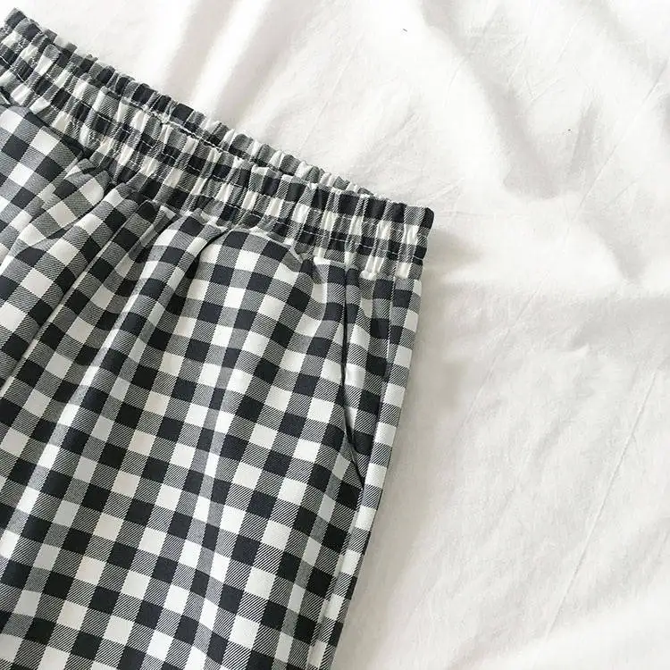 Женский летний костюм для студенток Корейская версия свободной футболки с