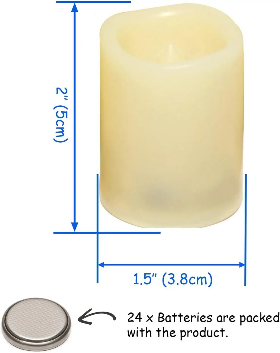 Flameless Flickering Votive Tea Lights Candles Bulk Battery Operated Set of 24 Fake Candles/Flickering Tealights LED Candle | Дом и сад