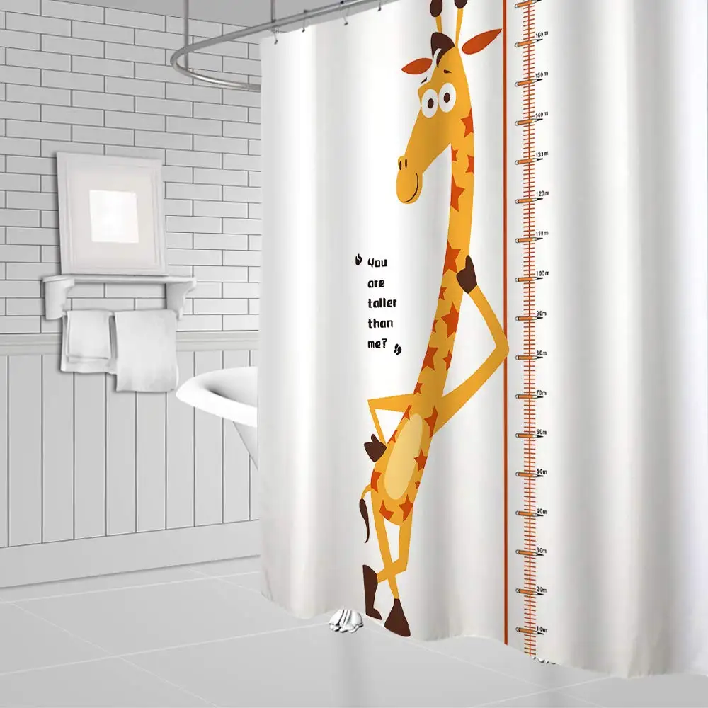 Декоративные занавески в виде животных для ванной комнаты|Шторы душа| |