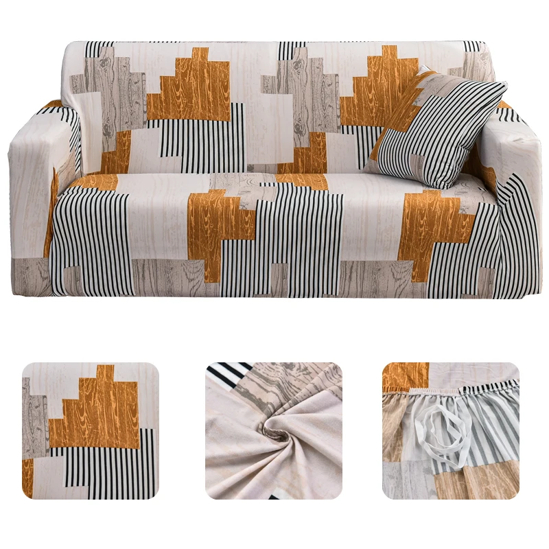 

Toy Brick Stretch Sofa Covers for Living Room Modern Couch Cover for Different Shape Sofa Loveseat Chair L-Style Sofa Slipcover