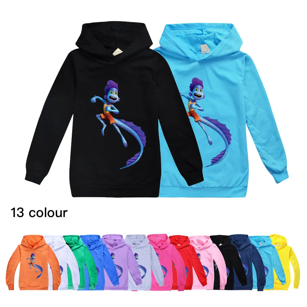 

Новинка, осенняя хлопковая милая детская одежда, футболка с графическим рисунком для мальчиков и девочек, Толстовка для подростков, толстов...