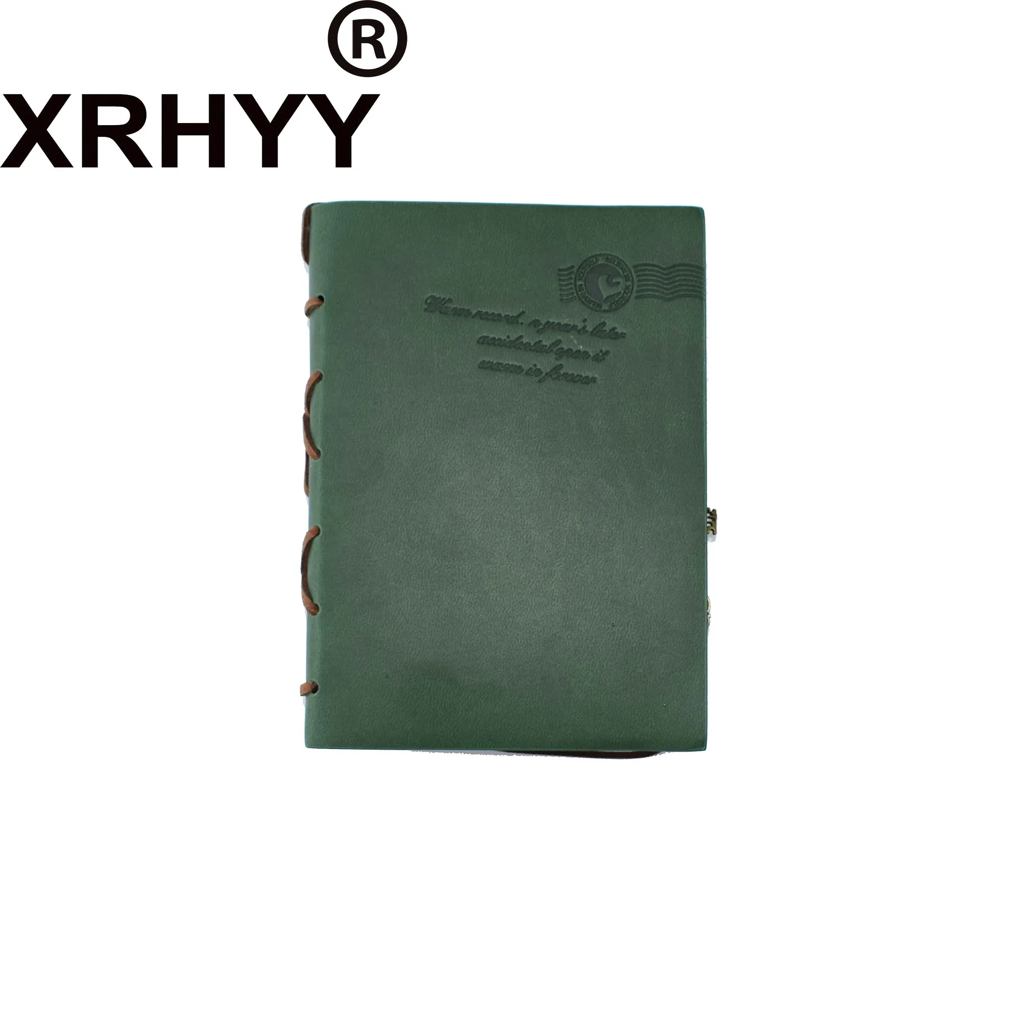 XRHYY дневник на резинке ключ Ретро винажные классические кожаные блокноты(зеленый