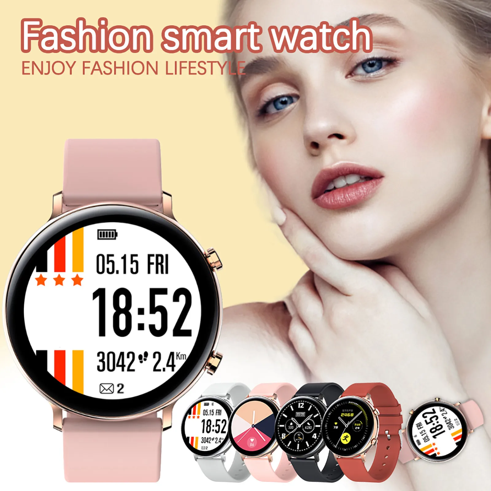 

HIPERDEAL GW33 smart watch bracelet Bluetooth call ECG+PPG blood pressure and blood oxygen monitoring