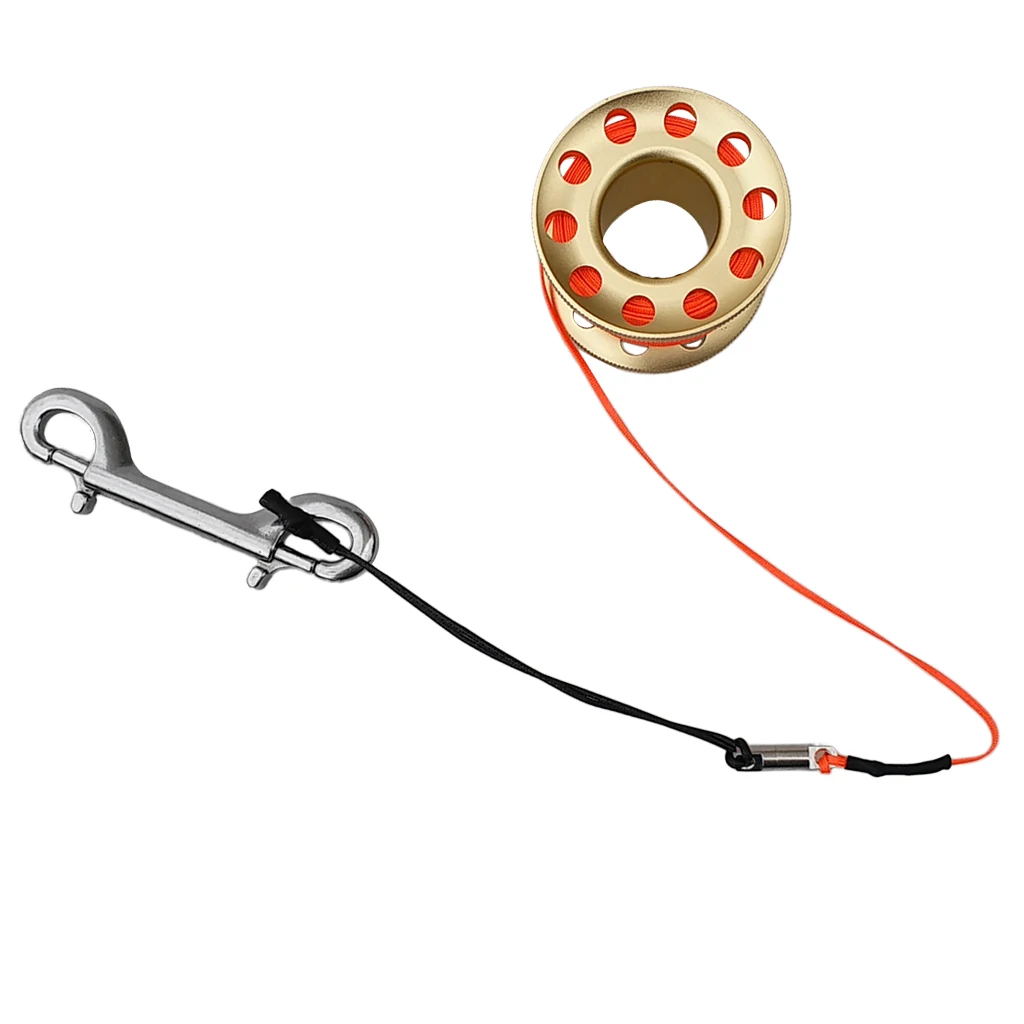 

Small Compact Scuba Diving Finger Spool Dive Reel with 15m Line and Safety Clip