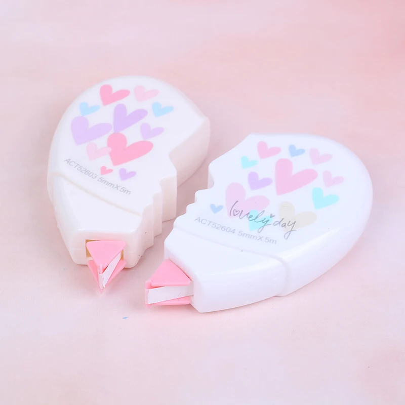 

Love Heart Correction Tape Kawaii Student Stationery Office School Supplies