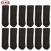 12pcs knitted legs socks table chair leg protectors end cap covers floor guards anti slip furniture feet socks for kitchen patio