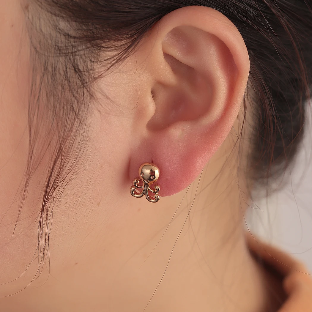 Футболка с изображением улыбающегося серьги-осьминоги для милое детское платье