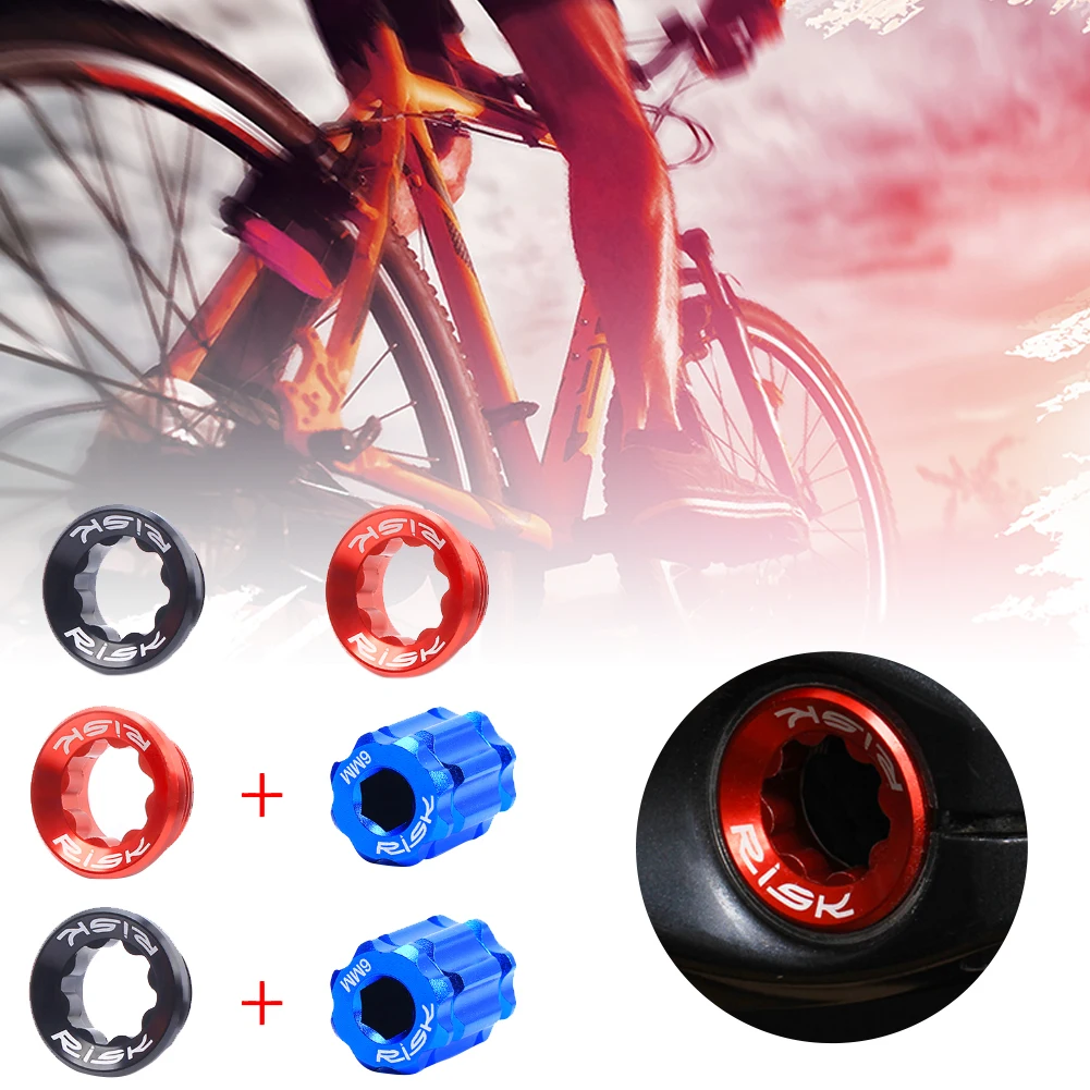 

Brand New Mountain Bike Aluminum Alloy Crank Cover Color Screw BB Bottom Axle Crank XT Hollow One Crankset Dropshipping