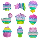 Игрушка-антистресс для детей, радужная игрушка-антистресс, сжимаемая игрушка-антистресс, случайный цвет