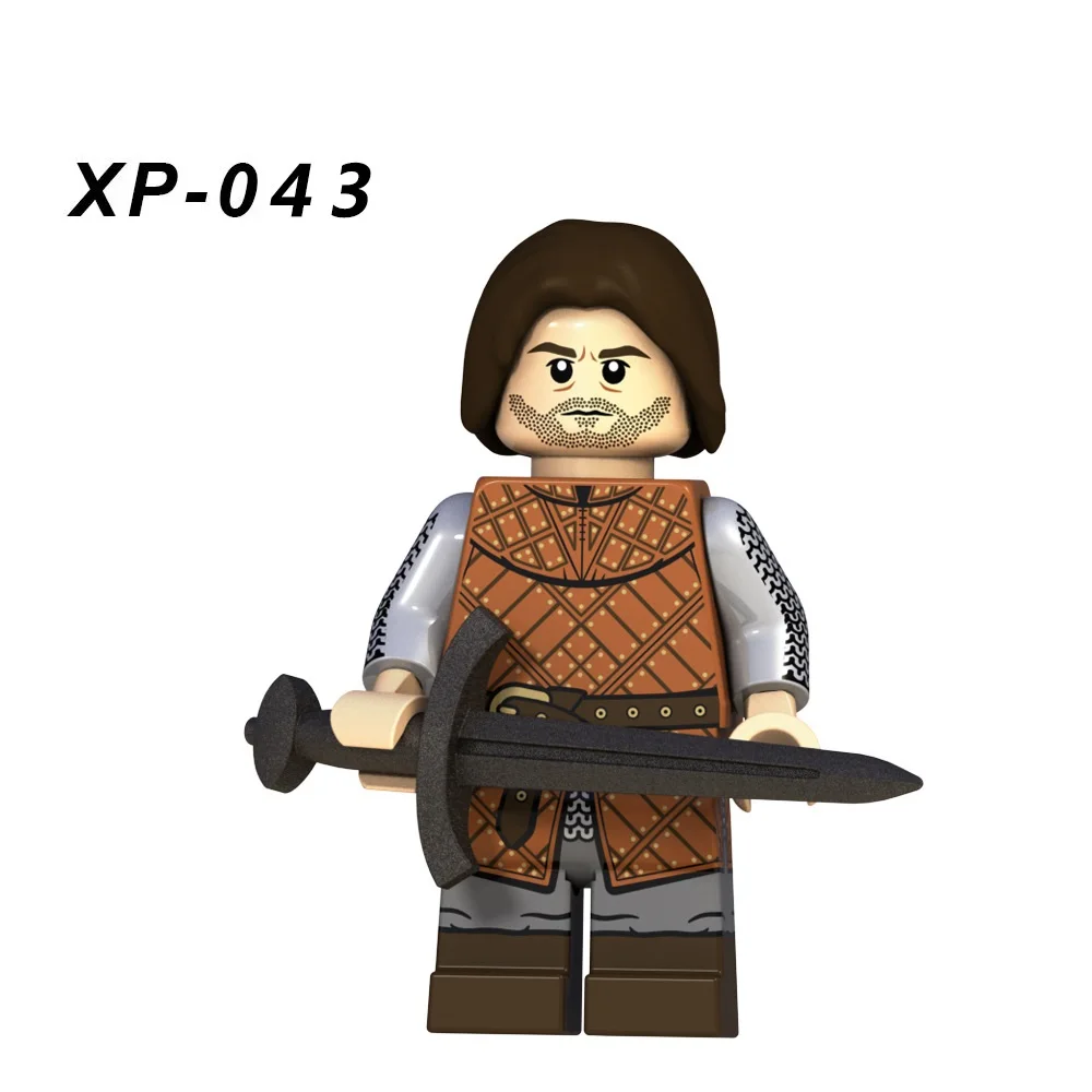 LegoING Игра престолов действие миниатюрный Эддард Старк копье пехота Playmobil